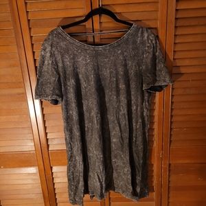 Dark gray tye dye shirt loose fit